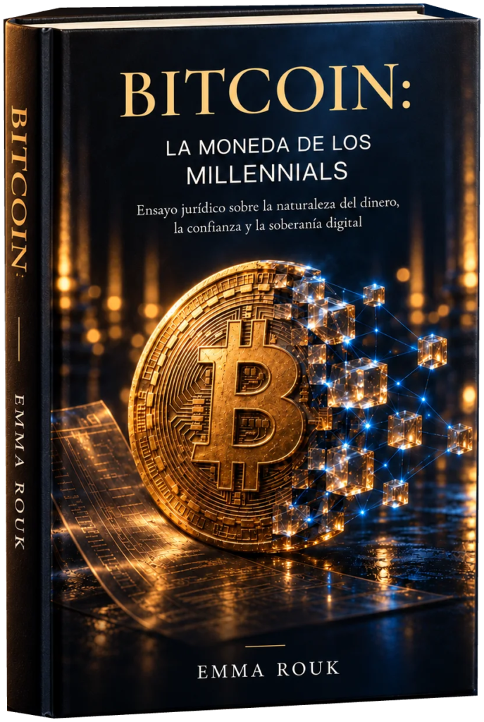 Portada del ensayo Bitcoin: la moneda de los millennials, de Emma Rouk